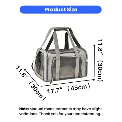 Dog Carrier Bag Size 45x30x30cm | Medium Pet Travel Carrier dog carrier bag dimensions 45cm 30cm 30cm pet travel carrier size chart