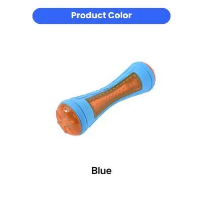 blue dog chew toy bone shape squeaky rubber dog toy bulk wholesale pet supplies