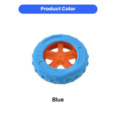 Blue Dog Tire Chew Toy Color Option Petfairs Wholesale blue dog tire chew toy rubber pet toy color display wholesale dog toys