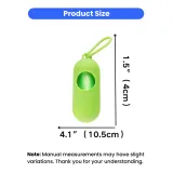 Pet Waste Bag Dispenser Size Chart Diagram showing the dimensions of the pet waste bag dispenser: 4.1 inches (10.5cm) in length and 1.5 inches (4cm) in width.