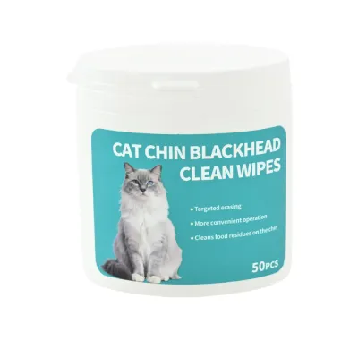 Cat Chin Blackhead Cleaning Wipes 50pcs | Pet Grooming Wipes Bulk | Petfairs cat chin blackhead cleaning wipes 50pcs container pet grooming wipes wholesale for pet stores