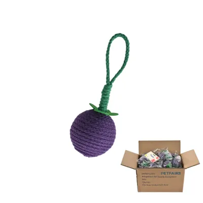 bulk cat rope ball toys packaging carton wholesale pet toys supplier petfairs