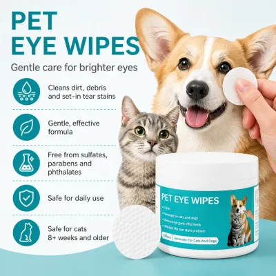 Pet Eye Wipes Benefits – Gentle Tear Stain Remover for Dogs and Cats | Petfairs pet eye wipes benefits gentle formula sulfate free daily use safe for cats and dogs tear stain remover