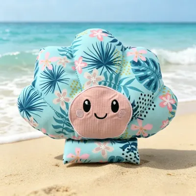 seashell dog toy plush chew toy tropical beach pet toy soft durable dog toy bulk wholesale
