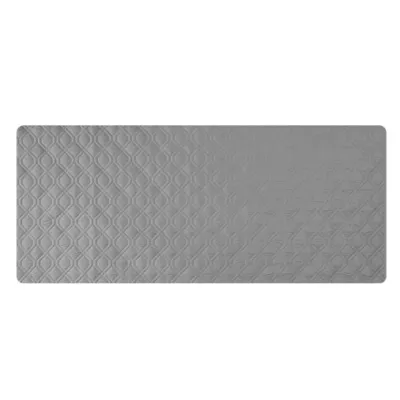 wholesale-bulk-waterproof-dog-blanket-grey Flat lay view of the rectangular grey waterproof quilted pet blanket for wholesale distribution.