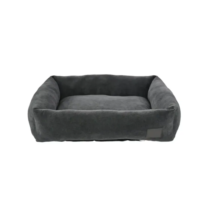 pet-sofa-bed-wholesale-soft-washable-dog-cat-bed-black Black pet sofa bed wholesale with soft plush washable cushion for dogs and cats