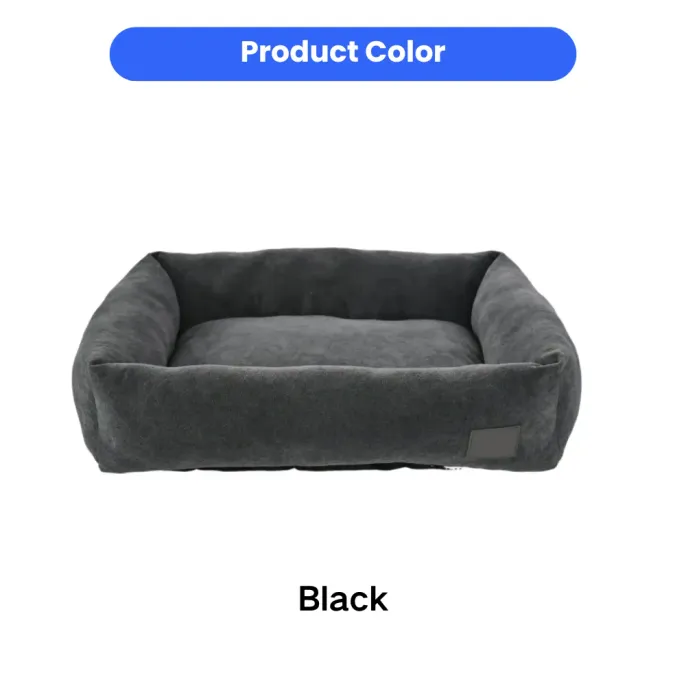 black-pet-sofa-bed-color-option-wholesale-pet-bed Black color option of wholesale pet sofa bed for cats and dogs