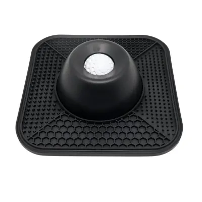 Black anti slip dog licking bowl made of silicone for slow feeding and pet supplies wholesale