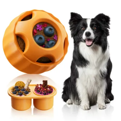 Frozen Treat Dispensing Dog Toy for Interactive Slow Feeding Interactive silicone frozen treat dispensing dog toy with slow feeder design for puppies and small dogs