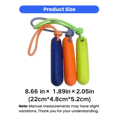 EVA Dog Chew Stick Toy Size Guide for Pet Stores EVA dog chew stick toy dimensions and size information for interactive dog training toys