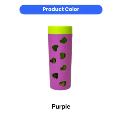 Purple Dog Treat Dispensing Chew Toy Color Option Purple pet treat dispensing toy with durable food-grade design for dogs