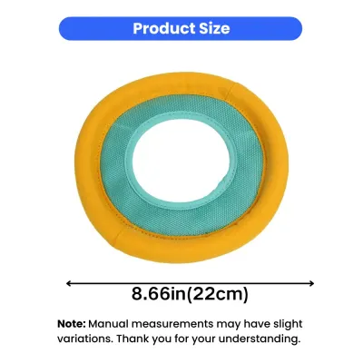 8.66 Inch Floating Dog Flying Disc Toy Size Guide Size chart of floating dog frisbee toy measuring 8.66 inches suitable for medium and large dogs