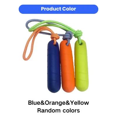 Interactive EVA Dog Tug Toys for Puppies and Small Dogs Colorful EVA dog tug chew toys with rope straps for puppy training and daily chewing
