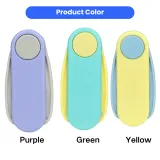 Self Cleaning Pet Grooming Brush Color Options Purple green and yellow self cleaning pet grooming brushes displayed for pet grooming supplies wholesale