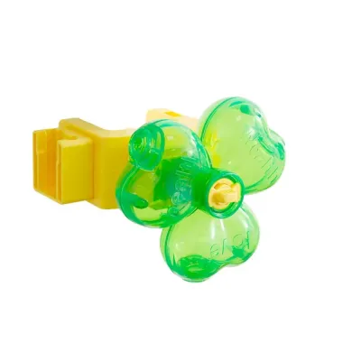 Three-Leaf Clover Pet Treat Dispensing Toy Green three-leaf clover pet food leakage toy for cats and dogs with adjustable feeding holes