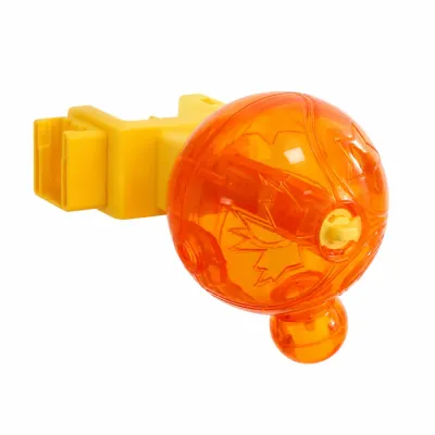 World Cup Shape Interactive Pet Slow Feeder Toy Orange world cup style pet treat dispensing toy for cats and dogs with clamp attachment