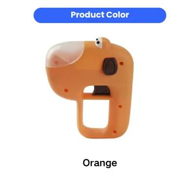 Orange Pet Treat Freeze-Dried Launcher Toy for Cats & Dogs Orange pet treat launcher toy for cats and dogs with one-press feeding and interactive training design
