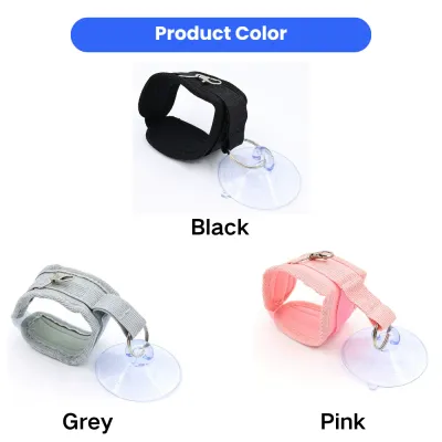 Pet Bathing Fixing Strap Available in Black Grey and Pink Pet grooming fixing strap with suction cup available in black grey and pink colors