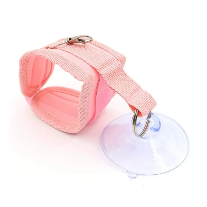 Pink Pet Bathing Fixing Strap for Dogs and Cats Pink adjustable pet grooming fixing strap with strong suction cup