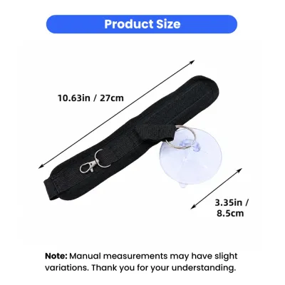 Adjustable Pet Bathing Strap Size Details for Dogs and Cats Size details of adjustable pet bathing fixing strap with suction cup for pet grooming