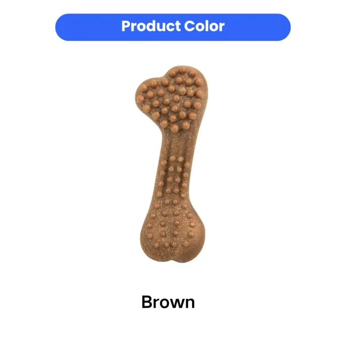 Brown TPR Dog Chew Bone Toy Product Color Display Brown TPR dog chew bone toy product color display for pet stores and wholesale buyers