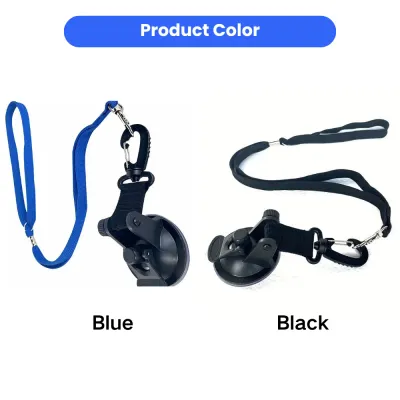 Adjustable Pet Bathing Restraint Leash Blue and Black Color Options Pet bathing restraint leash with suction cup available in blue and black colors for pet grooming