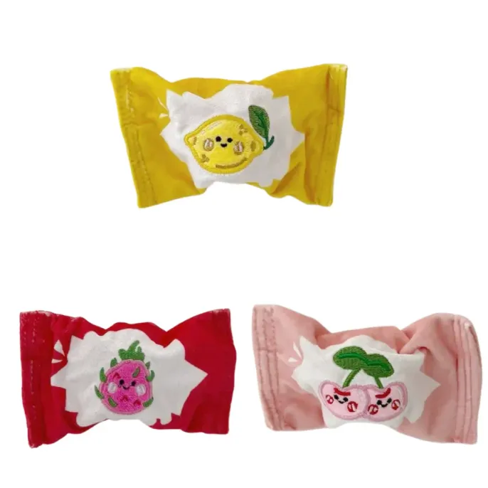Cute Fruit Squeaky Bounce Ball Dog Toys Wholesale Colorful fruit-shaped squeaky bounce ball dog toys with soft fabric and elastic TPR ball for interactive pet play