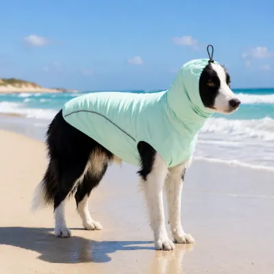 Blue UPF50+ Dog Cooling Shirt for Summer Protection Blue breathable dog cooling shirt with UV protection and lightweight outdoor design