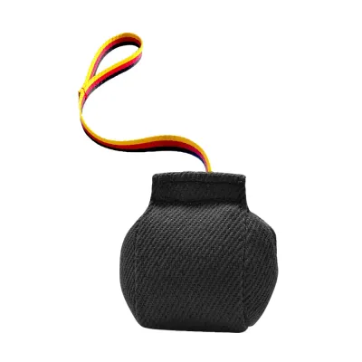 Black Durable Tug Dog Toy for Training Black bite tug dog toy with strong bite resistant material and training handle