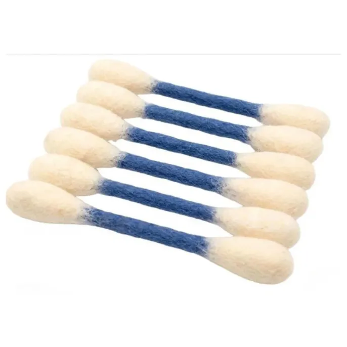 Blue Giant Cotton Swab Cat Toy Set for Cats Blue giant cotton swab cat toy set made from durable felt material