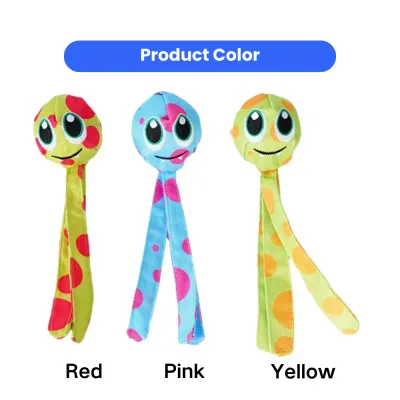 Ball Sound Dog Toy Color Options Red Pink Yellow Ball sound squeaky dog toy available in red pink and yellow colors with soft plush design for dogs