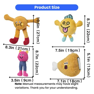 Corduroy Catnip Plush Toys Multiple Styles Cute corduroy catnip cat toys in waffle, orange, leg and chicken drumstick styles