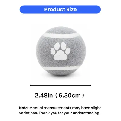 2.48in Dog Bounce Ball Size Reference Dog bounce ball measuring 2.48 inches 6.30cm for small and medium dogs