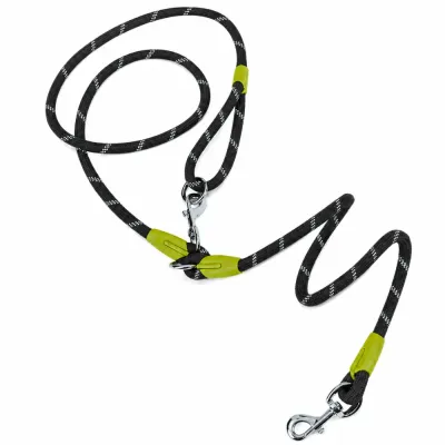 Reflective Hands-Free Dog Leash for Large Dogs Reflective hands-free rope dog leash with dual metal clasps for medium and large dogs