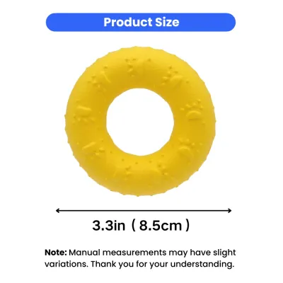 3.3 Inch EVA Dog Ring Toy Size Guide for Pet Stores EVA dog ring chew toy measuring 3.3 inch 8.5cm for small and medium dogs