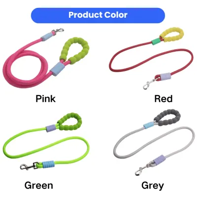 Color options of cloud bubble foam dog leash including pink red green and grey for pet stores and dog walking