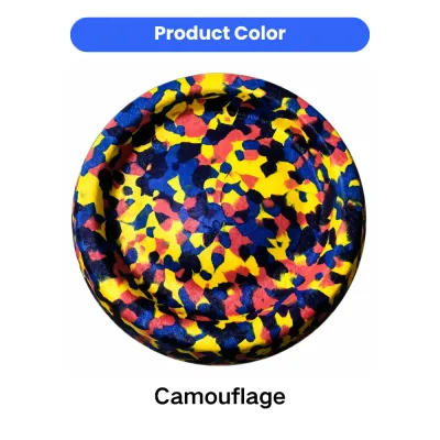 Camouflage EVA Dog Flying Disc Color Option Camouflage pattern EVA dog flying disc toy in colorful design
