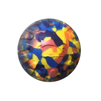 EVA Camouflage Ball Dog Toy Durable Interactive Chew Ball Colorful EVA camouflage ball dog toy with textured anti-slip surface for chewing, fetching and interactive play