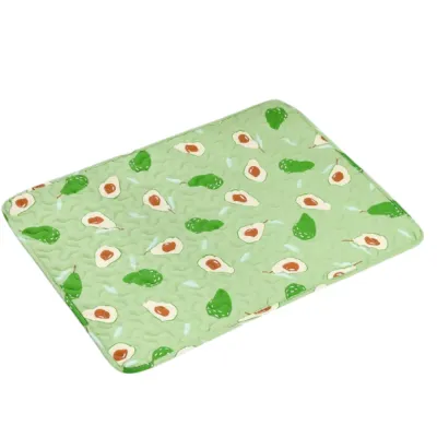 Green Pear Pattern All Season Dog Mat Green pear print all season dog mat with soft quilted surface and anti-slip bottom for dogs