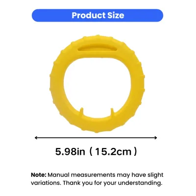 EVA Ring Dog Toy Size Guide 5.98 Inch EVA ring dog toy measuring 5.98 inches 15.2 cm suitable for medium and large dogs
