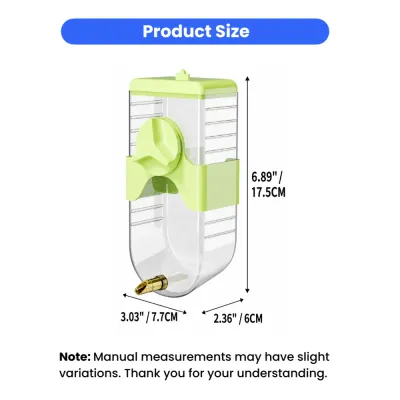 Parrot Water Dispenser Size Guide 350ml Bird Water Bottle Dimensions of 350ml bird water dispenser for parrot and bird cages