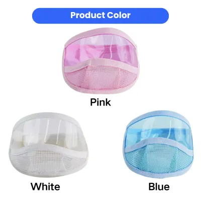 Transparent Cat Eye Mask Colors Available Transparent cat eye mask available in pink white and blue colors for grooming and recovery