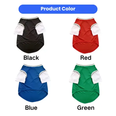 Large Dog Mesh Shirt Available in 4 Colors Breathable dog shirts for large dogs available in black red blue and green colors