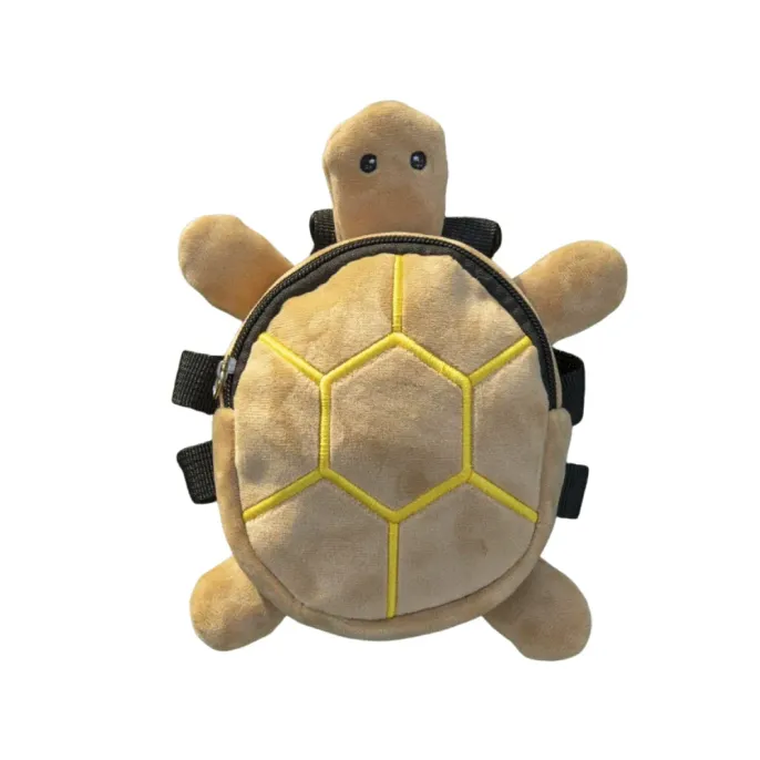 Yellow Turtle Dog Backpack Harness Yellow turtle dog backpack harness with zippered storage compartment for small dogs