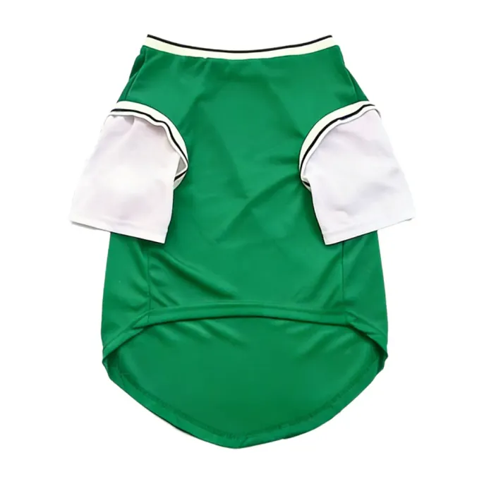 Green mesh dog shirt for large breed dogs featuring breathable quick-dry fabric