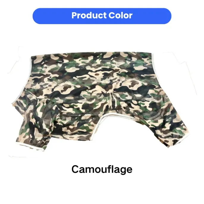 Camouflage Mesh Dog Vest Color Option Camouflage color option of breathable mesh dog cooling vest for large dogs