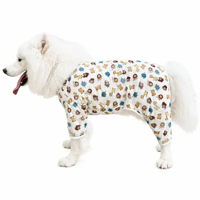 Large Dog Cooling Mesh Vest with Lion Print Large breed dog wearing breathable lion print mesh vest for summer cooling and sun protection