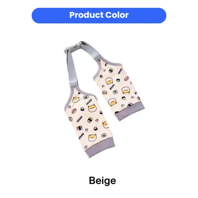 Beige Dog Elbow Protector Sleeve Beige dog elbow protection sleeve with adjustable shoulder strap for dogs