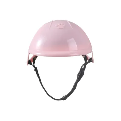 Pink Pet Safety Helmet for Dogs and Cats Pink pet safety helmet with adjustable chin strap for dogs and cats