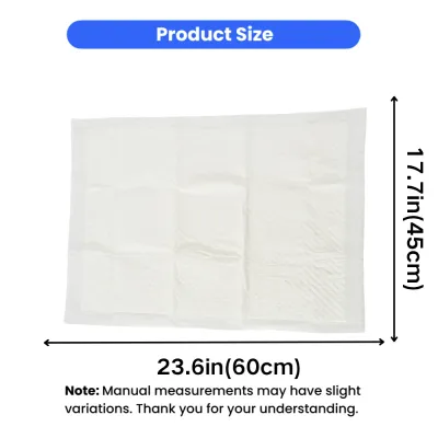 Cat Pheromone Training Pad Size 23.6 x 17.7 Inches Cat pheromone training pad dimensions measuring 23.6 inches by 17.7 inches with absorbent surface design